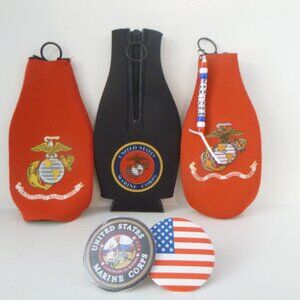 3 NEW MARINE CORP BEER BOTTLE KOOZIES